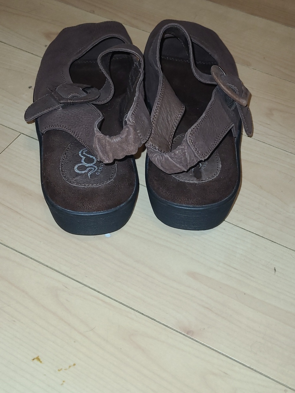 Open Toe Mary Jane Wedge Sandals - Picture 3 of 6